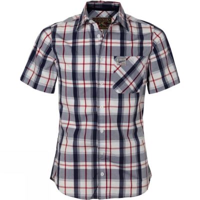 Camisa Brakeburn Ridge Manga Corta Hombre - Azul Marino - Chile MGN384105